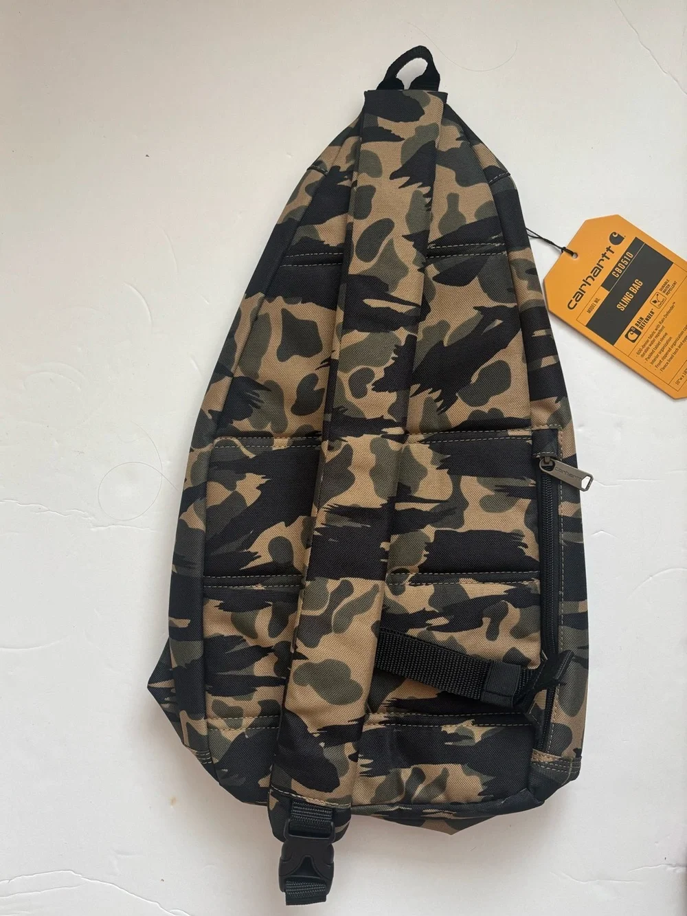 Carhartt Durable Sling Bag Blind Duck Camo Crossbody Backpack Waterproof Travel